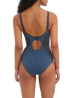 FREYA Active Freestyle Moulded Swimsuit - Denim -Outlet Soft Curve Bra Store braforme freya activefreestyle aw3969 den b