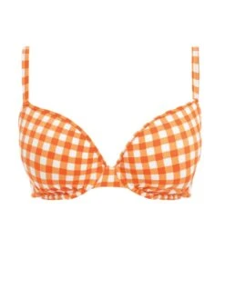 FREYA Check In Moulded Bikini Top - Zest 7 FREYA Check In Moulded Bikini Top - Zest -Outlet Soft Curve Bra Store braforme freya as201908 zet c