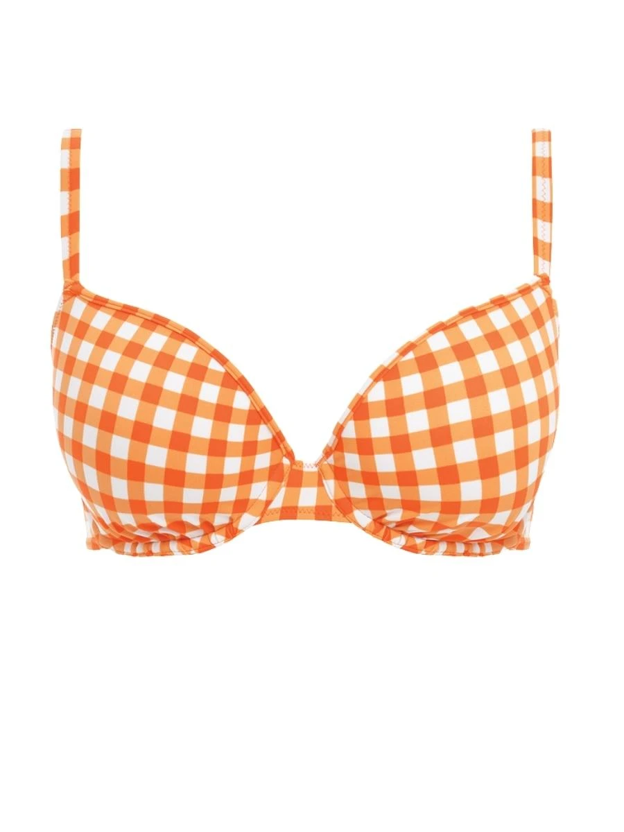 FREYA Check In Moulded Bikini Top - Zest 4 FREYA Check In Moulded Bikini Top - Zest - Image 4