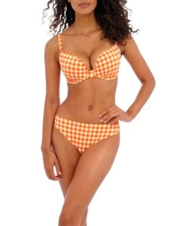 FREYA Check In Moulded Bikini Top - Zest 5 FREYA Check In Moulded Bikini Top - Zest -Outlet Soft Curve Bra Store braforme freya as201908 zet fl