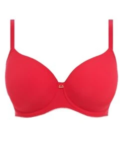 FREYA Snapshot Demi Plunge Moulded Bra - Chilli Red -Outlet Soft Curve Bra Store braforme freya lingerie demiplunge aa400933 crd cut