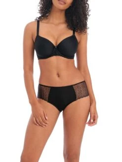 FREYA Signature Moulded Spacer Bra - Black -Outlet Soft Curve Bra Store braforme freya lingerie spacer aa400510 blk full