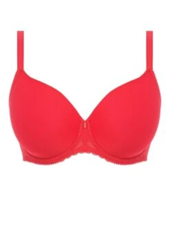 FREYA Signature Moulded Spacer Bra - Chilli Red -Outlet Soft Curve Bra Store braforme freya lingerie spacer aa400510 cre cut