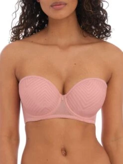 FREYA Tailored Moulded Strapless Bra - Ash Rose