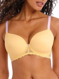 FREYA Offbeat Moulded Demi T-Shirt Bra - Lemon Fizz