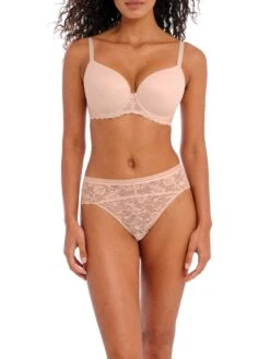 FREYA Offbeat Moulded Demi T-Shirt Bra - Natural Beige -Outlet Soft Curve Bra Store braforme freya offbeat aa5450 nae fl