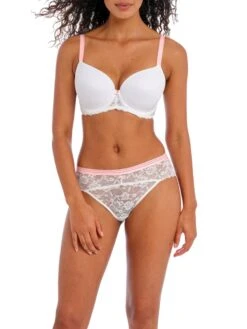 FREYA Offbeat Moulded Demi T-Shirt Bra - White 9 FREYA Offbeat Moulded Demi T-Shirt Bra - White -Outlet Soft Curve Bra Store braforme freya offbeat aa5450 whe fl