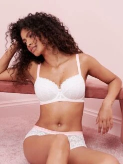FREYA Offbeat Moulded Demi T-Shirt Bra - White 8 FREYA Offbeat Moulded Demi T-Shirt Bra - White -Outlet Soft Curve Bra Store braforme freya offbeat aa5450 whe ls1