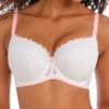FREYA Offbeat Padded Half Cup Bra - White
