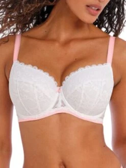 FREYA Offbeat Padded Half Cup Bra - White
