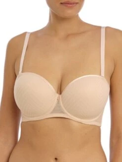 FREYA Tailored Moulded Strapless Bra - Natural Beige 12 FREYA Tailored Moulded Strapless Bra - Natural Beige -Outlet Soft Curve Bra Store braforme freya tailored 401109 nae close2