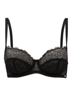 Gossard Swirl Balcony Bra - Black -Outlet Soft Curve Bra Store braforme gossard 17805 blk c