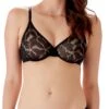 Gossard Glossies Lotus Sheer Moulded Bra - Black