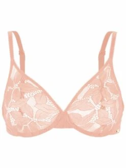 Gossard Glossies Lotus Sheer Moulded Bra - Café Crème -Outlet Soft Curve Bra Store braforme gossard 19001 nud c