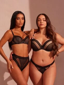 Gossard Contradiction Non Padded Balcony Bra - Black/Silver -Outlet Soft Curve Bra Store braforme gossard contradiction bsi ls 7f9dc1e8 f176 42bb 8f3a 328dbf0e9d1b