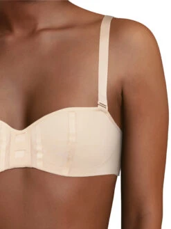 Accent Bandeau Bra - Golden Beige 6 Accent Bandeau Bra - Golden Beige -Outlet Soft Curve Bra Store braforme lingerie chantal thomass t02d20 01n accent bra t shirt underwired bandeau foam padding s