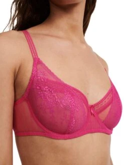 Passionata Maddie Half-Cup Bra - Fuschia Purple -Outlet Soft Curve Bra Store braforme lingerie passionata by chantelle maddie bra p47h10 06x c