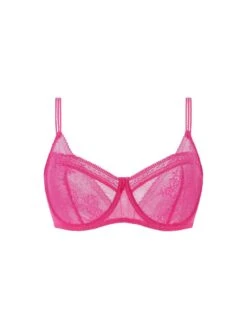 Passionata Maddie Half-Cup Bra - Fuschia Purple -Outlet Soft Curve Bra Store braforme lingerie passionata by chantelle maddie bra p47h10 06x p