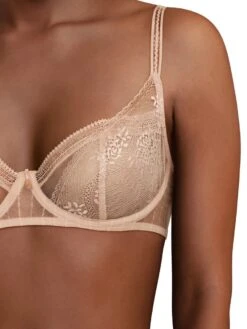 Passionata Maddie Half-Cup Bra - Dusky Pink 6 Passionata Maddie Half-Cup Bra - Dusky Pink -Outlet Soft Curve Bra Store braforme lingerie passionata by chantelle maddie bra p47h10 06x s