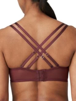 Twist First Night Padded Balcony Bra - Merlot 14 Twist First Night Padded Balcony Bra - Merlot -Outlet Soft Curve Bra Store braforme lingerie primadonna twist 0241882 mrl merlot b