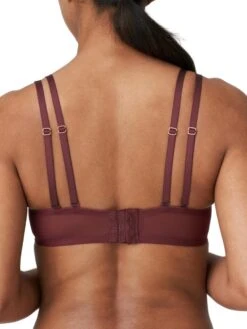 Twist First Night Padded Balcony Bra - Merlot 13 Twist First Night Padded Balcony Bra - Merlot -Outlet Soft Curve Bra Store braforme lingerie primadonna twist 0241882 mrl merlot b1