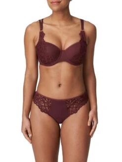 Twist First Night Padded Balcony Bra - Merlot 15 Twist First Night Padded Balcony Bra - Merlot -Outlet Soft Curve Bra Store braforme lingerie primadonna twist 0241882 mrl merlot full