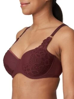 Twist First Night Padded Balcony Bra - Merlot 12 Twist First Night Padded Balcony Bra - Merlot -Outlet Soft Curve Bra Store braforme lingerie primadonna twist 0241882 mrl merlot s