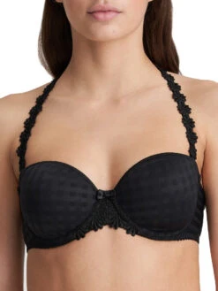 MARIE JO Avero Padded Strapless Bra - Black -Outlet Soft Curve Bra Store braforme marie jo avero 0200413 blk padded strapless bra f