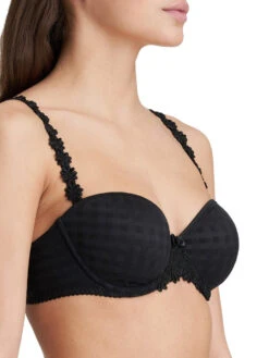 MARIE JO Avero Padded Strapless Bra - Black -Outlet Soft Curve Bra Store braforme marie jo avero 0200413 blk padded strapless bra fs