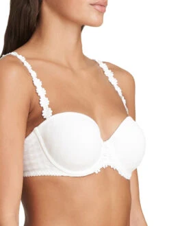MARIE JO Avero Padded Strapless Bra - White -Outlet Soft Curve Bra Store braforme marie jo avero 0200413 wit padded strapless bra s