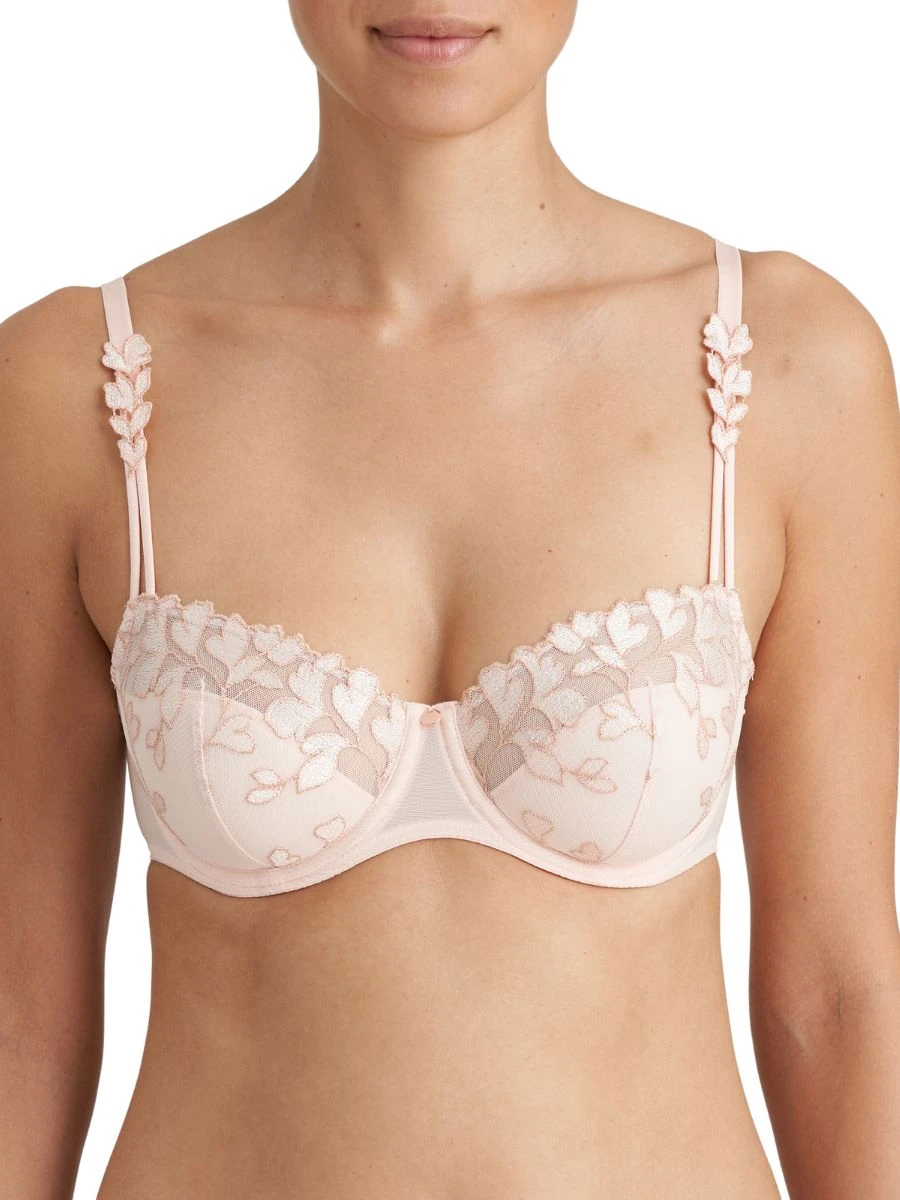MARIE JO Leda Half Padded Balcony Bra - Glossy Pink 1 MARIE JO Leda Half Padded Balcony Bra - Glossy Pink