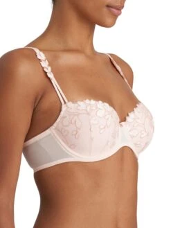 MARIE JO Leda Padded Balcony Bra - Glossy Pink -Outlet Soft Curve Bra Store braforme marie jo leda bra 0102529 glp s