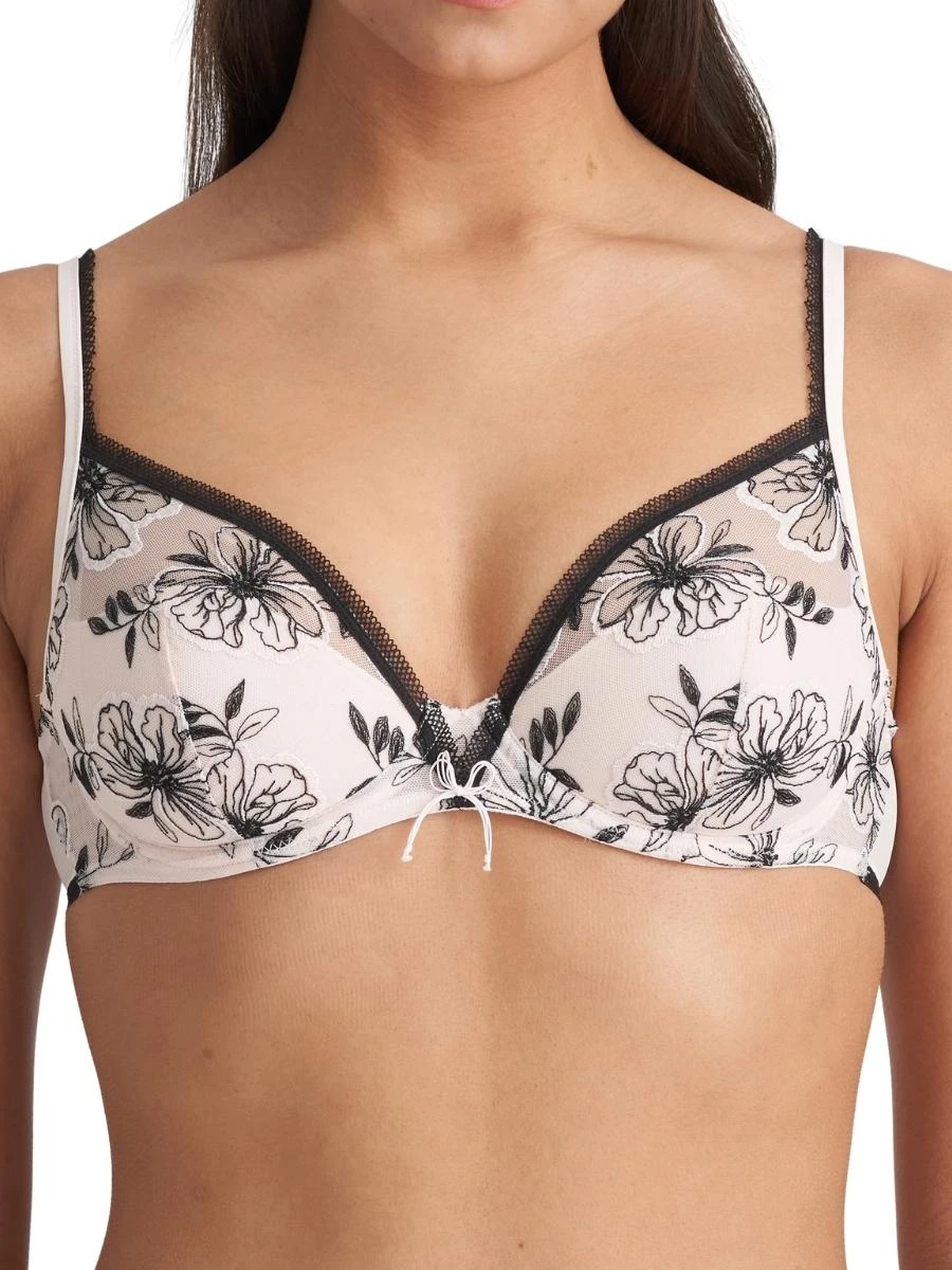 MARIE JO Noorah Half Padded Balcony Bra - Black/Blush 1 MARIE JO Noorah Half Padded Balcony Bra - Black/Blush