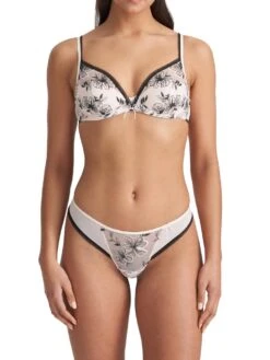 MARIE JO Noorah Half Padded Balcony Bra - Black/Blush 10 MARIE JO Noorah Half Padded Balcony Bra - Black/Blush -Outlet Soft Curve Bra Store braforme marie jo lingerie bras noorah bnb 0102625 full