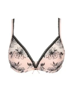 MARIE JO Noorah Half Padded Balcony Bra - Black/Blush 11 MARIE JO Noorah Half Padded Balcony Bra - Black/Blush -Outlet Soft Curve Bra Store braforme marie jo lingerie bras noorah bnb 0102625 p