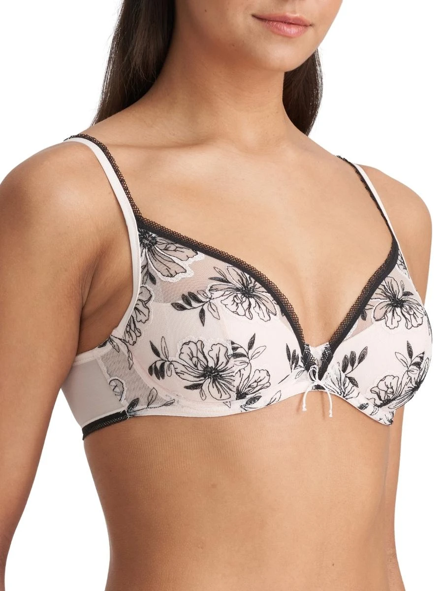 MARIE JO Noorah Half Padded Balcony Bra - Black/Blush 4 MARIE JO Noorah Half Padded Balcony Bra - Black/Blush - Image 4