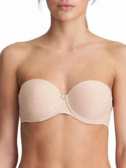 MARIE JO Tom Padded Strapless Bra - Caffé Latte -Outlet Soft Curve Bra Store braforme mariejo tom 0120828 cal f2