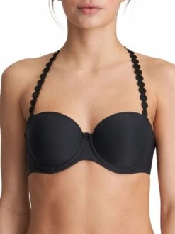 MARIE JO Tom Padded Strapless Bra - Charcoal -Outlet Soft Curve Bra Store braforme mariejo tom 0120828 chb f1