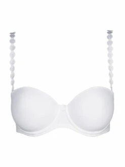 MARIE JO Tom Padded Strapless Bra - White -Outlet Soft Curve Bra Store braforme mariejo tom 0120828 wit c