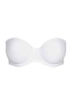 MARIE JO Tom Padded Strapless Bra - White -Outlet Soft Curve Bra Store braforme mariejo tom 0120828 wit c2