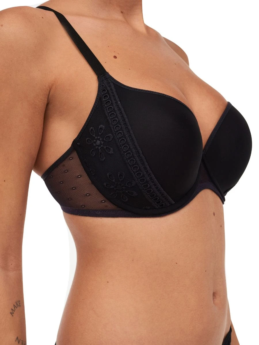Passionata Prisca Covering T-Shirt Bra - Black 3 Passionata Prisca Covering T-Shirt Bra - Black - Image 3