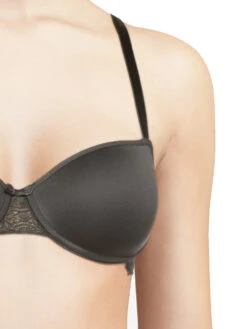 Passionata Georgia Half Cup Bra - Smoky Grey -Outlet Soft Curve Bra Store braforme passionata lingerie georgia bra p76990 0mx s