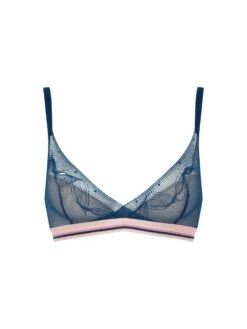Passionata Paola Wirefree T-Shirt Bra - Intense Blue -Outlet Soft Curve Bra Store braforme passionata lingerie paola bra p41l50 0oe p