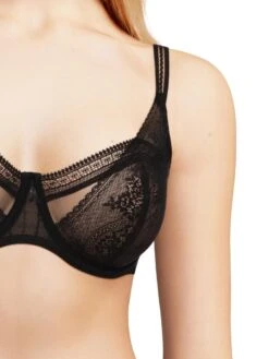 Passionata Maddie Half Cup Bra - Black -Outlet Soft Curve Bra Store braforme passionata p47h10 011 cl