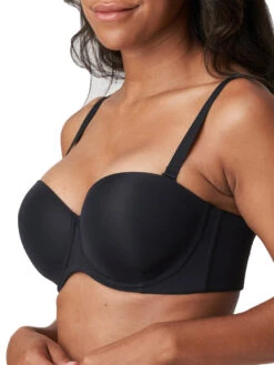 PRIMADONNA Figuras Padded Strapless Bra - Charcoal -Outlet Soft Curve Bra Store braforme prima 20donna 20figuras strapless black 0263258 chb s