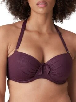 PRIMADONNA Dalyan Balcony Bikini Top - Wine -Outlet Soft Curve Bra Store braforme primadonna dalyan swimwear 4009816 wine wne f1