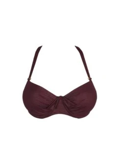 PRIMADONNA Dalyan Balcony Bikini Top - Wine -Outlet Soft Curve Bra Store braforme primadonna dalyan swimwear 4009816 wine wne p1
