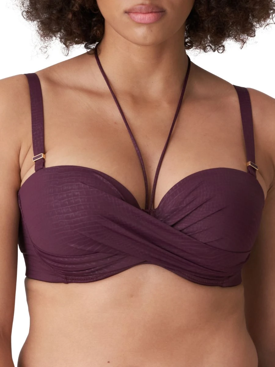PRIMADONNA Dalyan Strapless Bikini Top - Wine 1 PRIMADONNA Dalyan Strapless Bikini Top - Wine