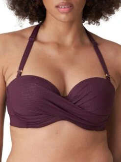 PRIMADONNA Dalyan Strapless Bikini Top - Wine 15 PRIMADONNA Dalyan Strapless Bikini Top - Wine -Outlet Soft Curve Bra Store braforme primadonna dalyan swimwear 4009817 wine wne f1
