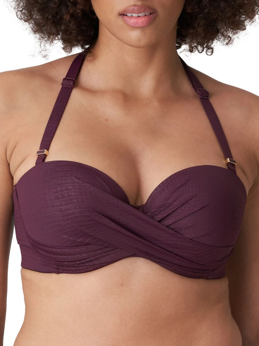 PRIMADONNA Dalyan Strapless Bikini Top - Wine 5 PRIMADONNA Dalyan Strapless Bikini Top - Wine - Image 5